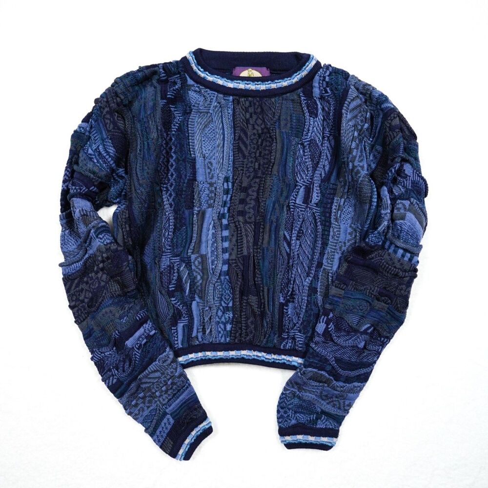 Vintage Hikers International Canada Coogie Style 3D Knit Sweater - Women's XL